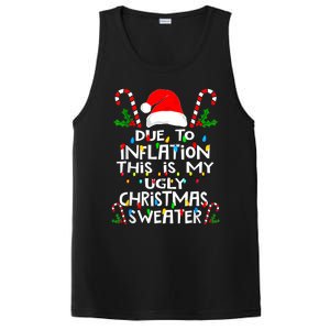 Funny Due To Inflation Ugly Christmas Sweaters For Women PosiCharge Competitor Tank