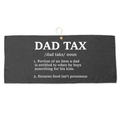 Funny Dad Tax Definition Apparel Large Microfiber Waffle Golf Towel