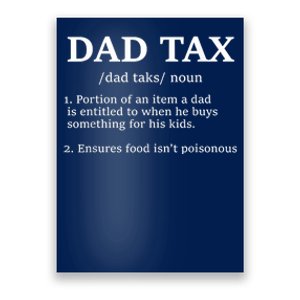 Funny Dad Tax Definition Apparel Poster