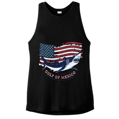 Foxtrot Delta Tango Shark Gulf Of Mexico Protest Ladies PosiCharge Tri-Blend Wicking Tank