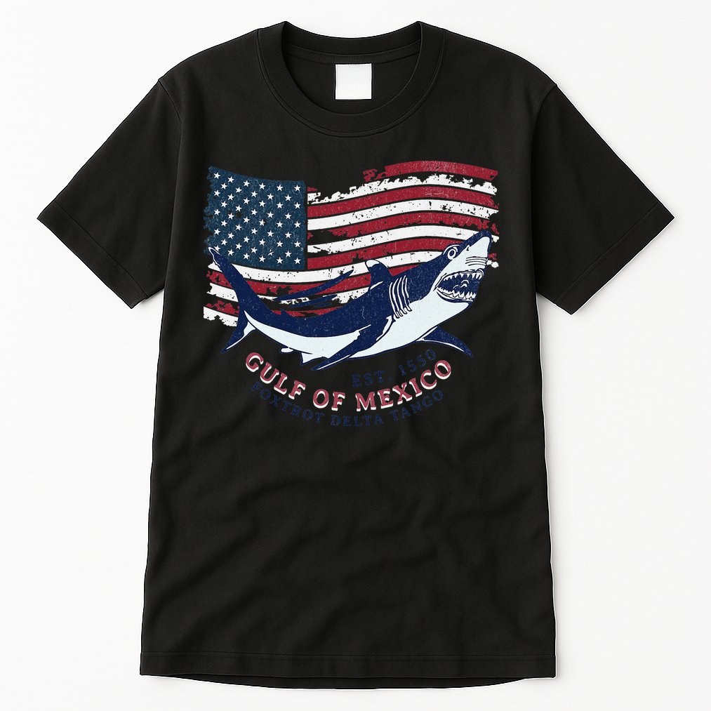 Foxtrot Delta Tango Shark Gulf Of Mexico Protest Tall T-Shirt