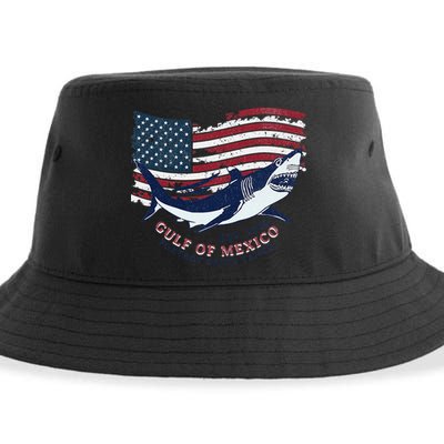 Foxtrot Delta Tango Shark Gulf Of Mexico Protest Sustainable Bucket Hat