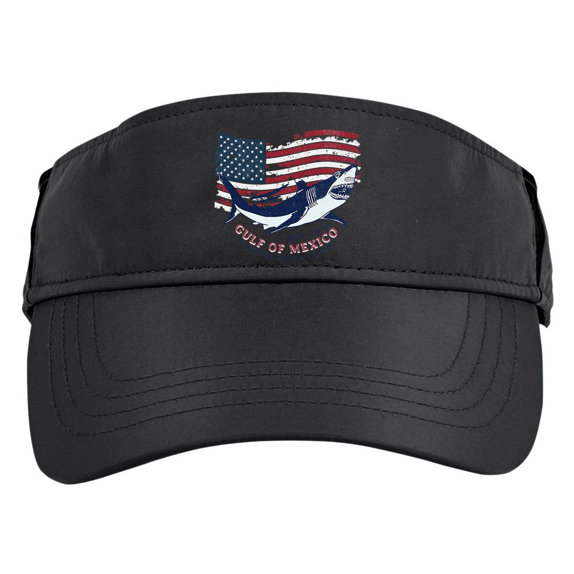 Foxtrot Delta Tango Shark Gulf Of Mexico Protest Adult Drive Performance Visor
