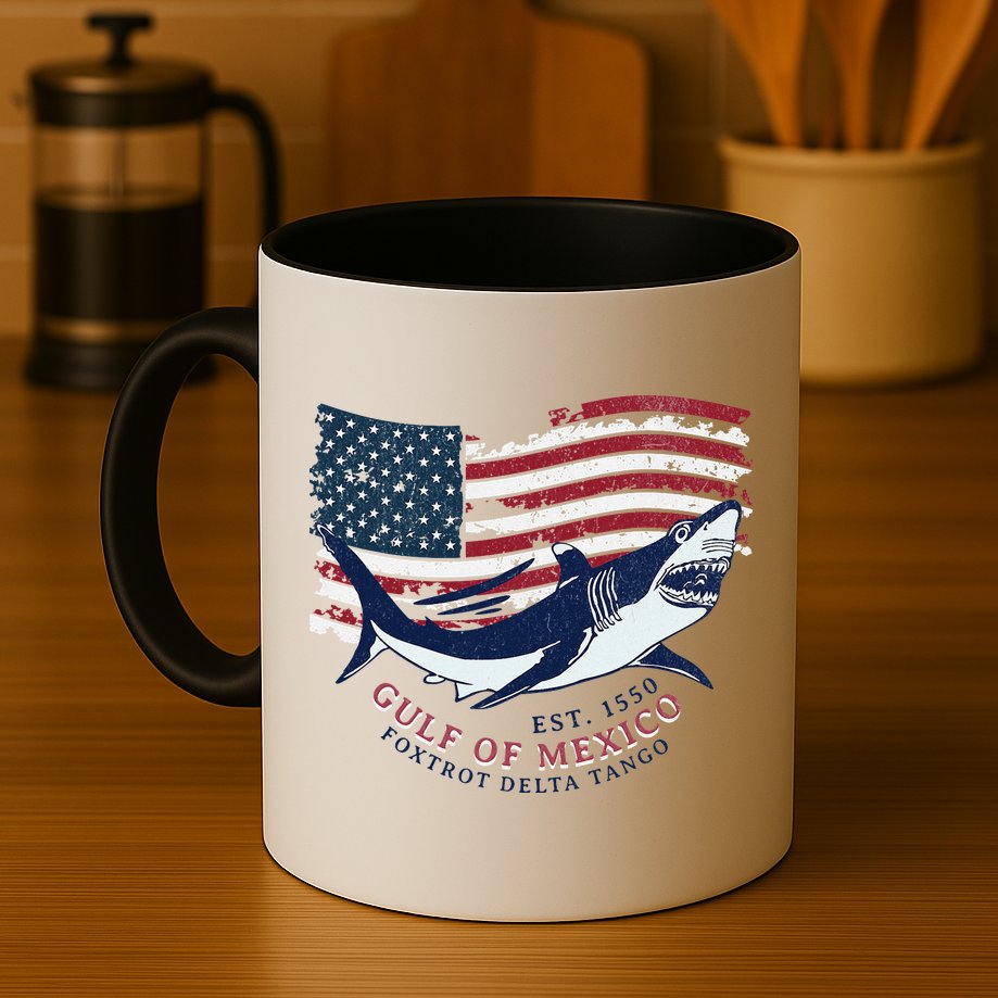 Foxtrot Delta Tango Shark Gulf Of Mexico Protest Mug