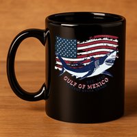 Foxtrot Delta Tango Shark Gulf Of Mexico Protest 11oz C Handle Ceramic Mug