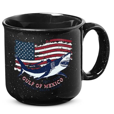 Foxtrot Delta Tango Shark Gulf Of Mexico Protest 15oz Campfire Ceramic Mug