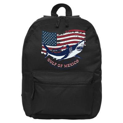 Foxtrot Delta Tango Shark Gulf Of Mexico Protest 16 in Basic Backpack