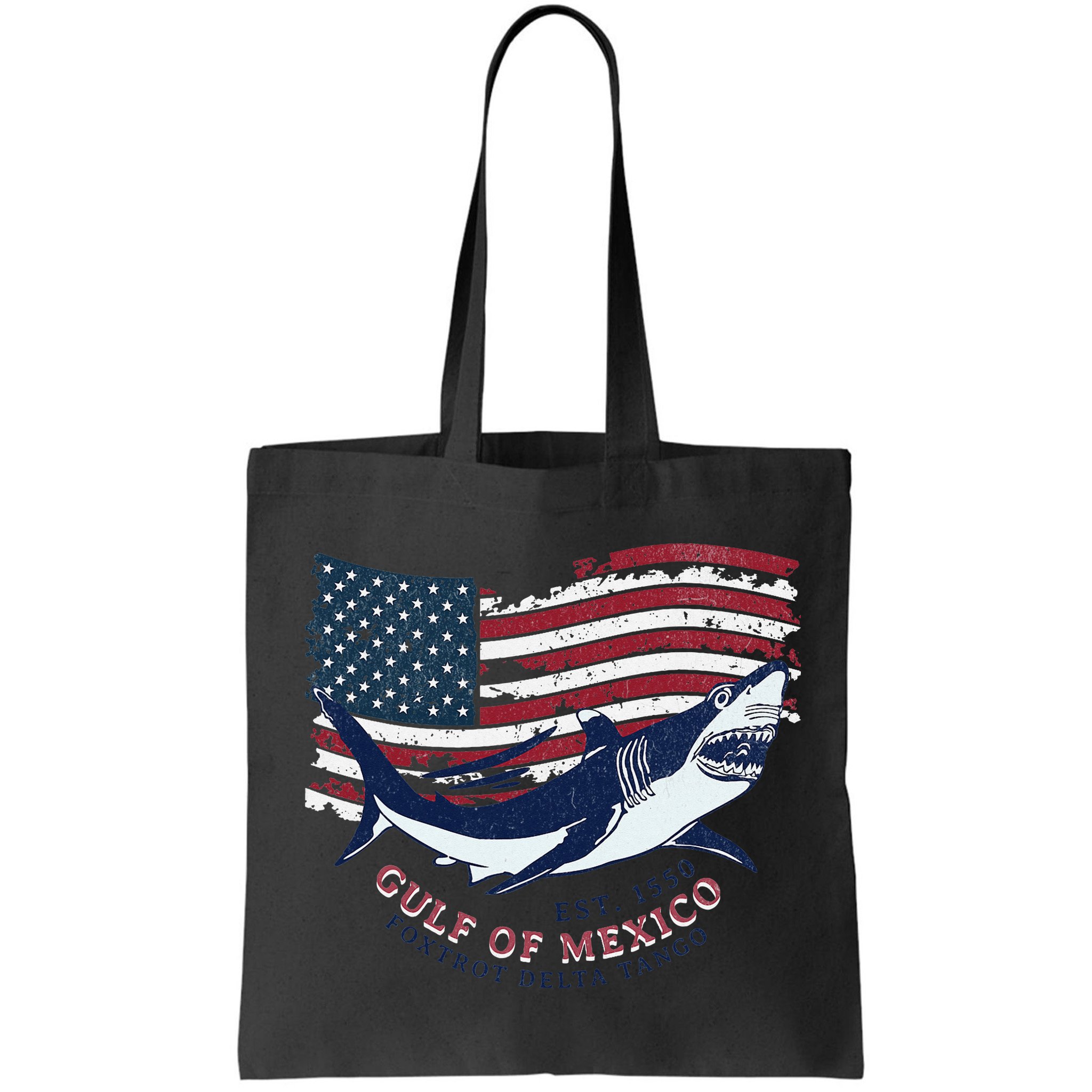 Foxtrot Delta Tango Shark Gulf Of Mexico Protest Bag