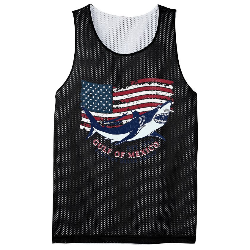 Foxtrot Delta Tango Shark Gulf Of Mexico Protest Mesh Reversible Basketball Jersey Tank