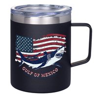 Foxtrot Delta Tango Shark Gulf Of Mexico Protest 12oz Stainless Steel Coffee Mug