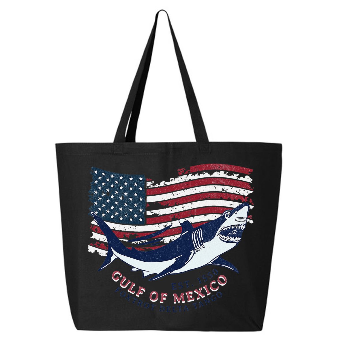Foxtrot Delta Tango Shark Gulf Of Mexico Protest 25L Jumbo Tote