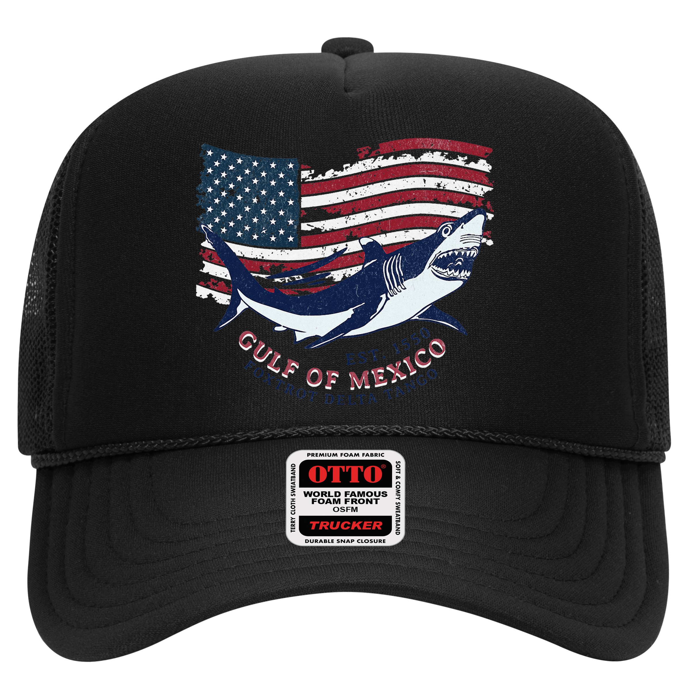 Foxtrot Delta Tango Shark Gulf Of Mexico Protest Hat