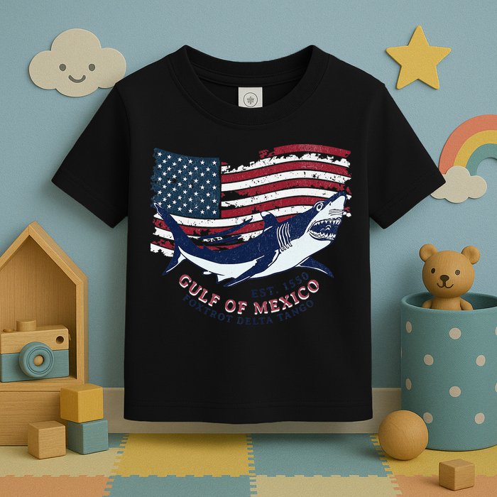 Foxtrot Delta Tango Shark Gulf Of Mexico Protest Toddler T-Shirt