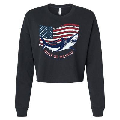 Foxtrot Delta Tango Shark Gulf Of Mexico Protest Cropped Pullover Crew