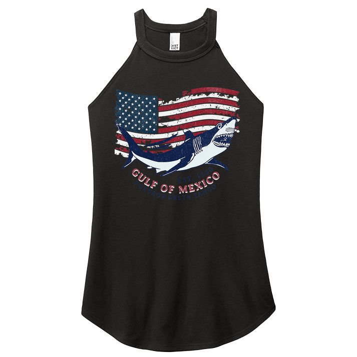 Foxtrot Delta Tango Shark Gulf Of Mexico Protest Women's Perfect Tri Rocker Tank