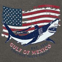 Foxtrot Delta Tango Shark Gulf Of Mexico Protest Cotton Canvas Backpack