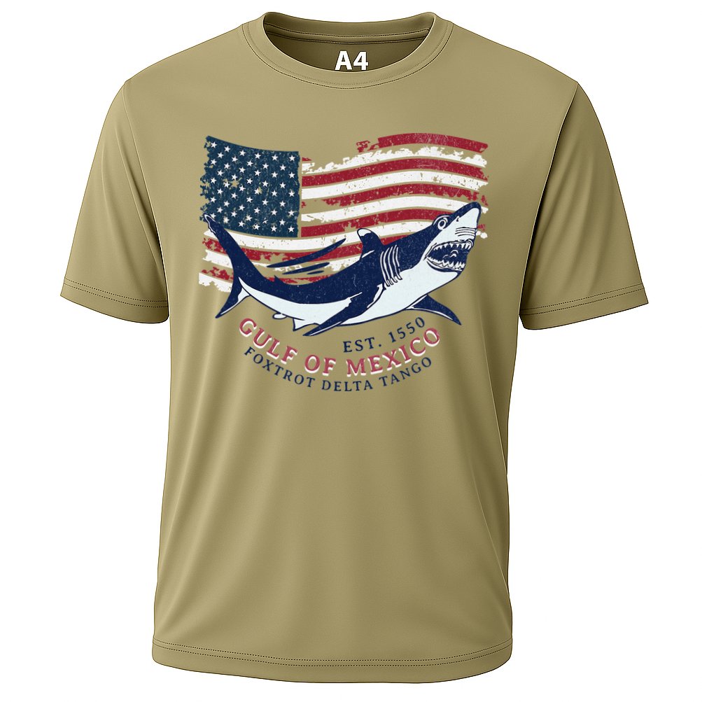 Foxtrot Delta Tango Shark Gulf Of Mexico Protest Performance Shirt