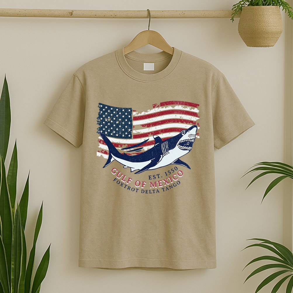 Foxtrot Delta Tango Shark Gulf Of Mexico Protest T-Shirt