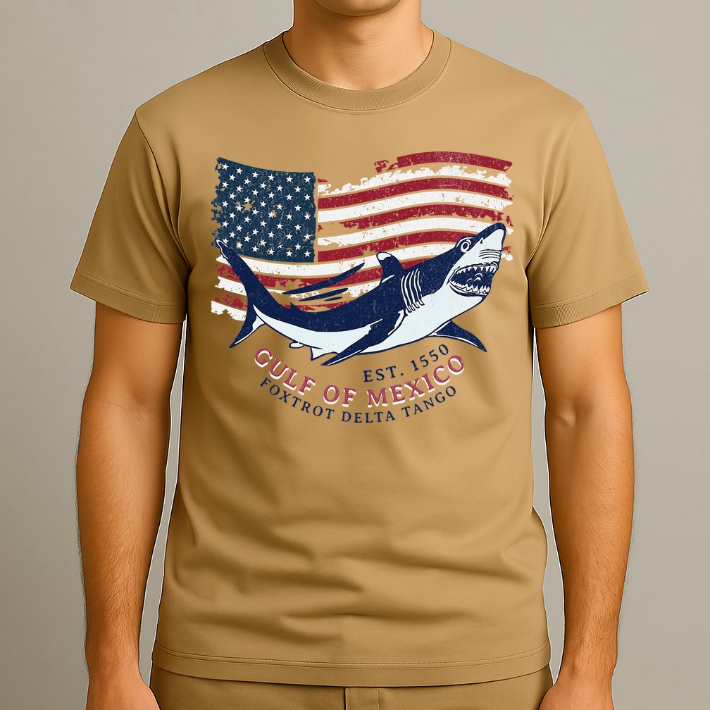 Foxtrot Delta Tango Shark Gulf Of Mexico Protest T-Shirt