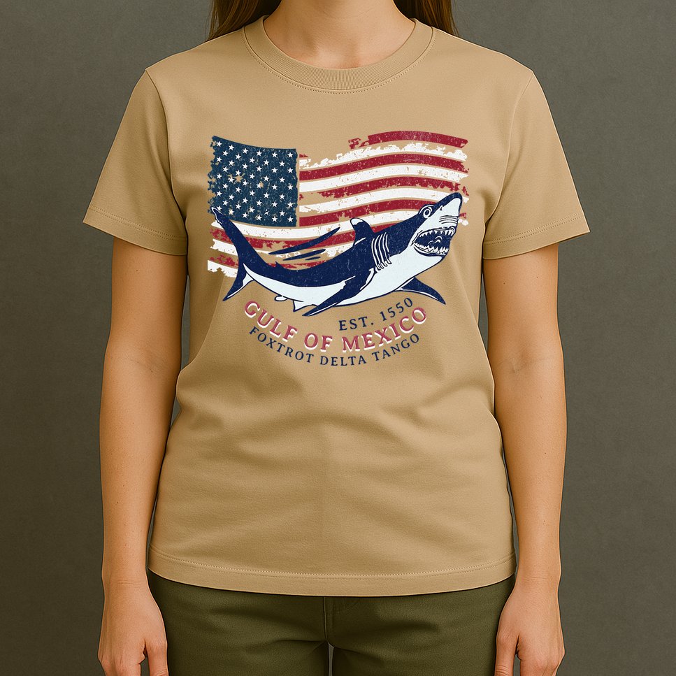 Foxtrot Delta Tango Shark Gulf Of Mexico Protest T-Shirt
