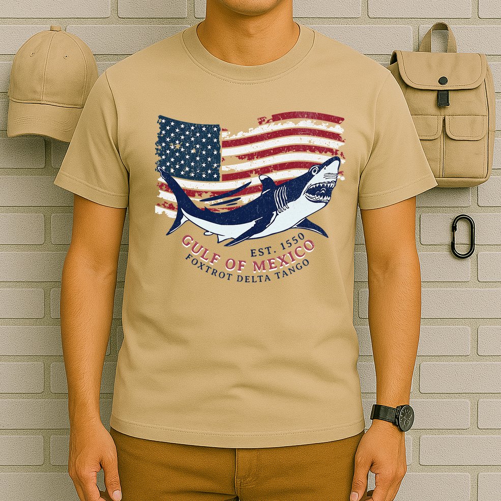 Foxtrot Delta Tango Shark Gulf Of Mexico Protest T-Shirt