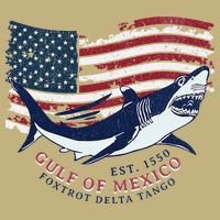 Foxtrot Delta Tango Shark Gulf Of Mexico Protest Magnet