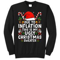 Funny Due to Inflation This is My Ugly Sweater For Christmas  Sweatshirt