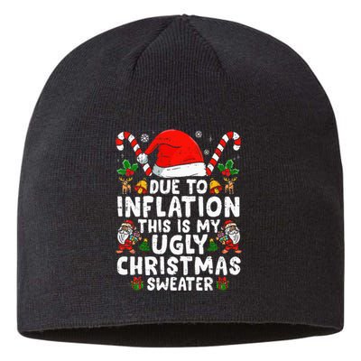 Funny Due to Inflation This is My Ugly Sweater For Christmas  Sustainable Beanie