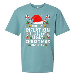 Funny Due to Inflation This is My Ugly Sweater For Christmas  Sueded Cloud Jersey T-Shirt