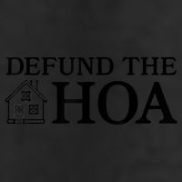 Funny Defund The Hoa 7 Panel Mesh Trucker Snapback Hat