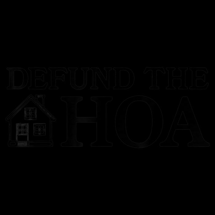 Funny Defund The Hoa Drawstring Bag