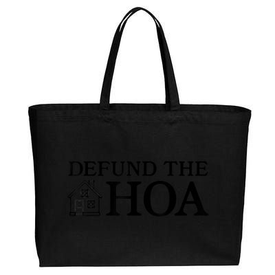 Funny Defund The Hoa Cotton Canvas Jumbo Tote