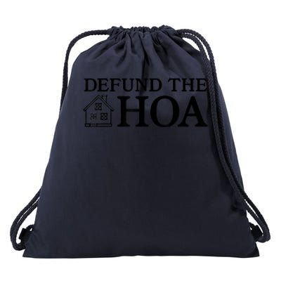 Funny Defund The Hoa Drawstring Bag