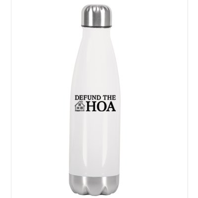 Funny Defund The Hoa Stainless Steel Insulated Water Bottle