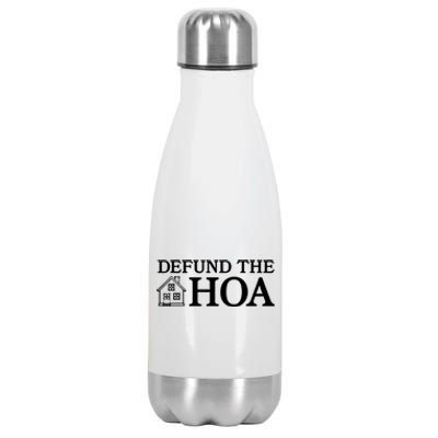 Funny Defund The Hoa Stainless Steel Insulated Water Bottle