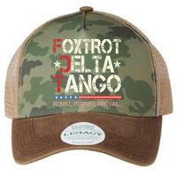 Foxtrots Delta Tangos Funny Foxtrots Delta Tangos Legacy Tie Dye Trucker Hat
