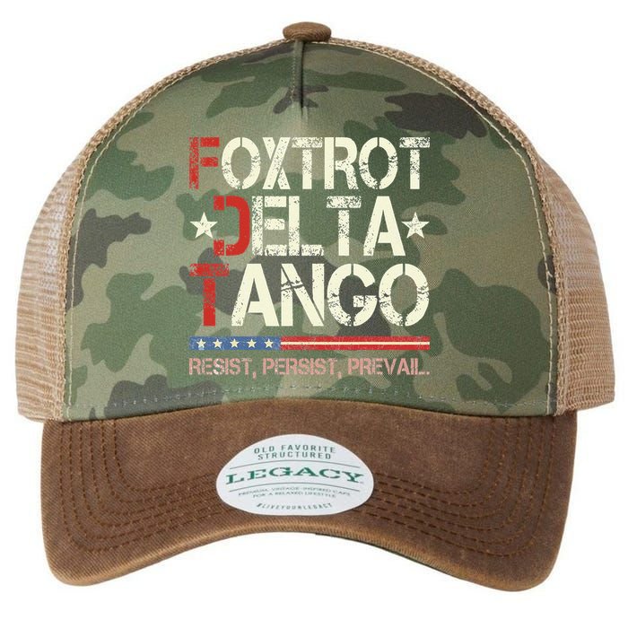 Foxtrots Delta Tangos Funny Foxtrots Delta Tangos Legacy Tie Dye Trucker Hat