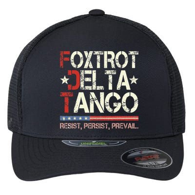 Foxtrots Delta Tangos Funny Foxtrots Delta Tangos Flexfit Unipanel Trucker Cap