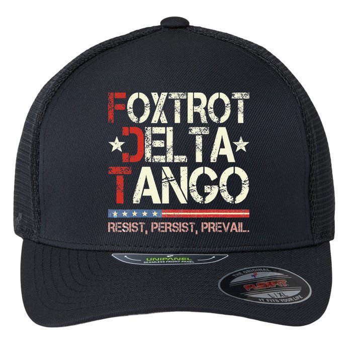 Foxtrots Delta Tangos Funny Foxtrots Delta Tangos Flexfit Unipanel Trucker Cap