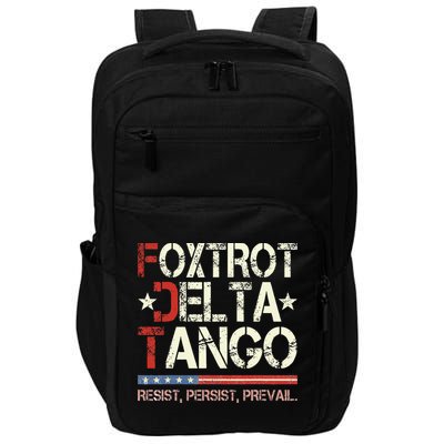 Foxtrots Delta Tangos Funny Foxtrots Delta Tangos Impact Tech Backpack