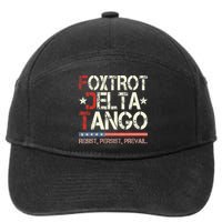 Foxtrots Delta Tangos Funny Foxtrots Delta Tangos 7-Panel Snapback Hat