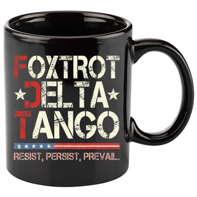Foxtrots Delta Tangos Funny Foxtrots Delta Tangos 11oz C Handle Ceramic Mug