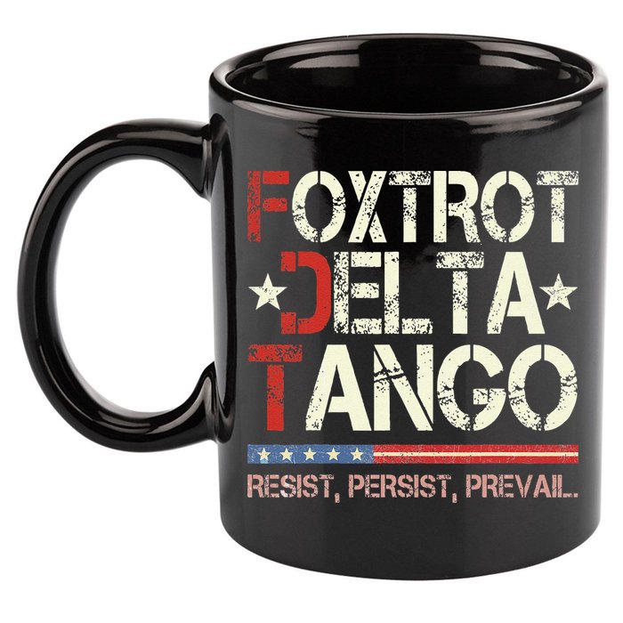 Foxtrots Delta Tangos Funny Foxtrots Delta Tangos 11oz C Handle Ceramic Mug
