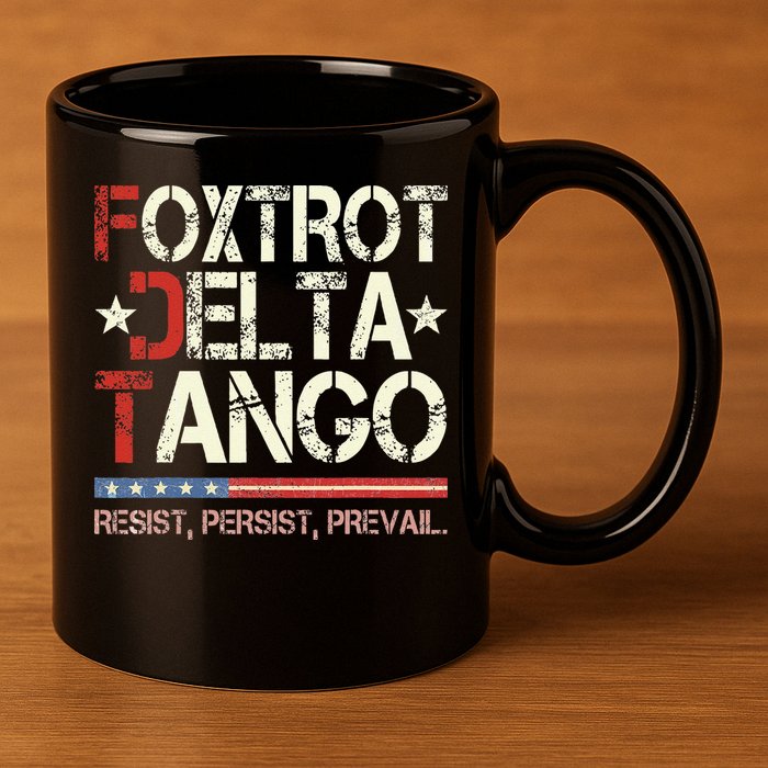 Foxtrots Delta Tangos Funny Foxtrots Delta Tangos 11oz C Handle Ceramic Mug