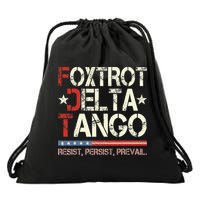 Foxtrots Delta Tangos Funny Foxtrots Delta Tangos Drawstring Bag