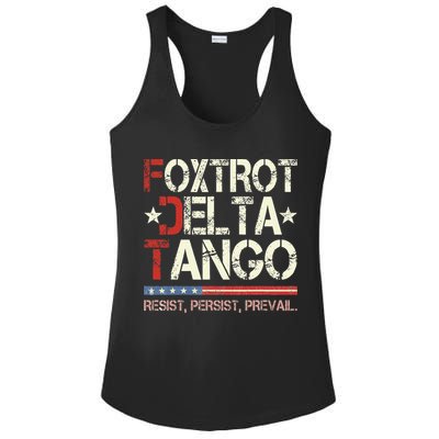 Foxtrots Delta Tangos Funny Foxtrots Delta Tangos Ladies PosiCharge Competitor Racerback Tank