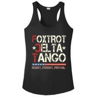 Foxtrots Delta Tangos Funny Foxtrots Delta Tangos Ladies PosiCharge Competitor Racerback Tank