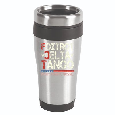 Foxtrots Delta Tangos Funny Foxtrots Delta Tangos 16oz Travel Tumbler