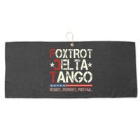 Foxtrots Delta Tangos Funny Foxtrots Delta Tangos Large Microfiber Waffle Golf Towel