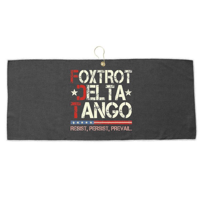 Foxtrots Delta Tangos Funny Foxtrots Delta Tangos Large Microfiber Waffle Golf Towel